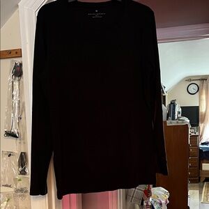 Banana Republic Classic Black Long Sleeve Tee